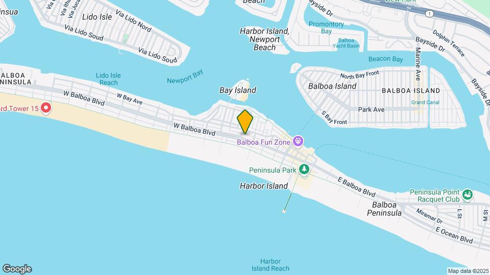 206 E Balboa Blvd Map and Location Details