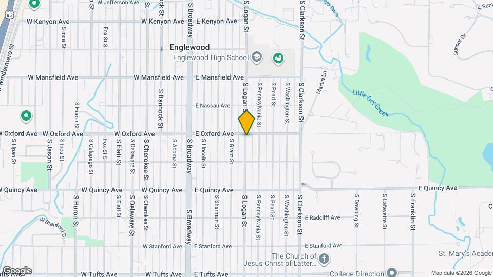4110 S Logan St Map and Location Details