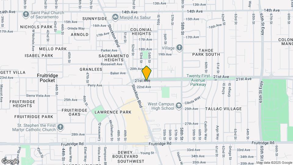 5250 21st Ave Map and Location Details