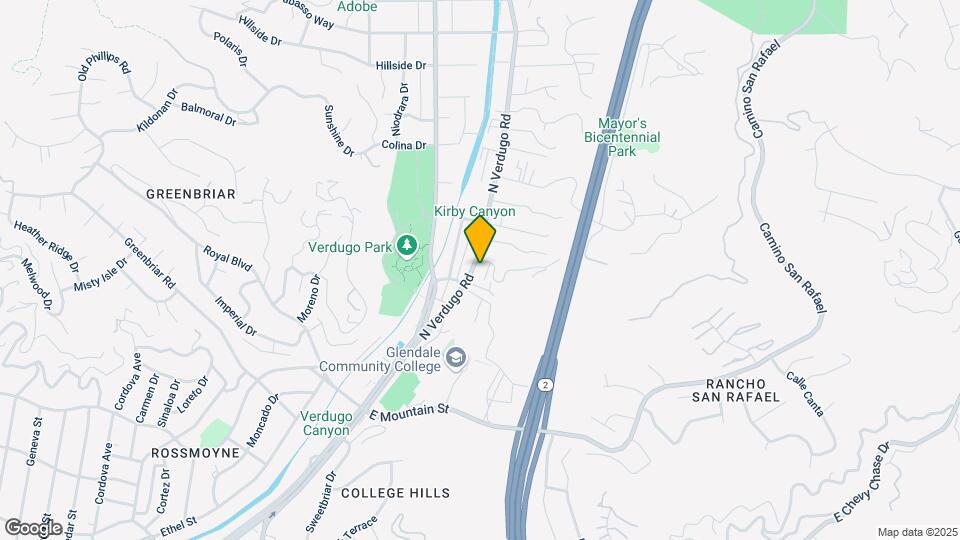1570 N Verdugo Rd Map and Location Details