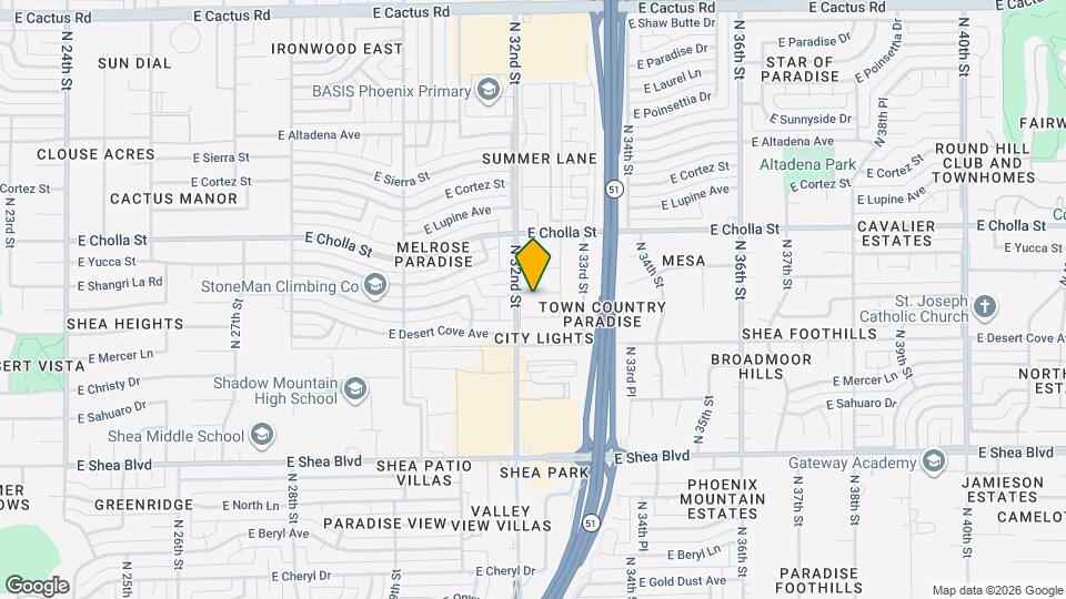 11035 N 32nd St Map and Location Details