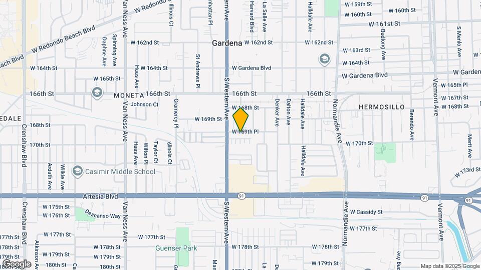 1732 W 169th Pl Map and Location Details
