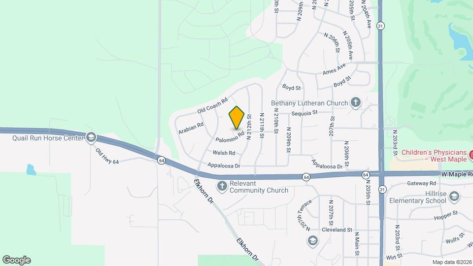 21208 Palomino Rd Mapa y Detalles de la Ubicación