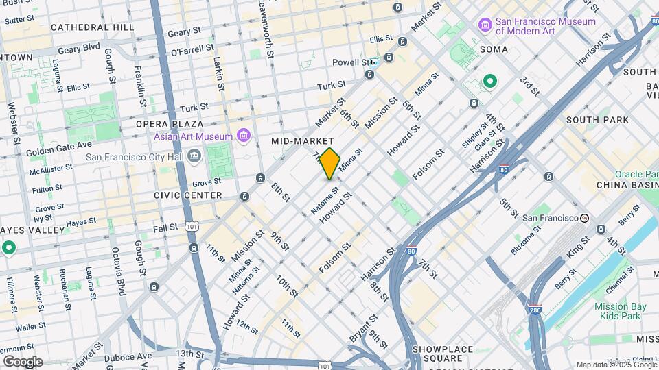 617-619 Minna St Mapa y Detalles de la Ubicación