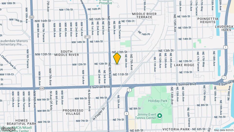 1140 NE 5th Ave Map and Location Details