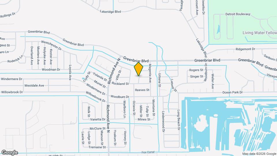 1929 Laverna Ave Mapa y Detalles de la Ubicación