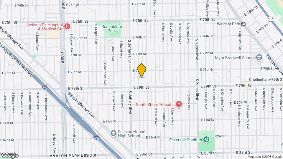 7829 S Chappel Ave, Unit 2 Map and Location Details