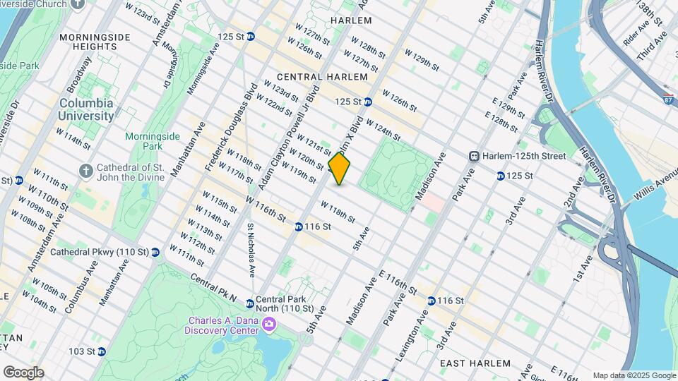 77 W 119th St Mapa y Detalles de la Ubicación