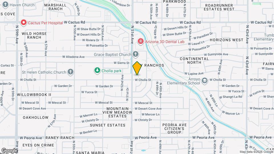 11410 N 50th Ln Map and Location Details