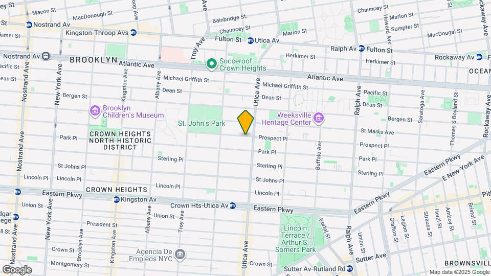 1360 Prospect Pl Map and Location Details