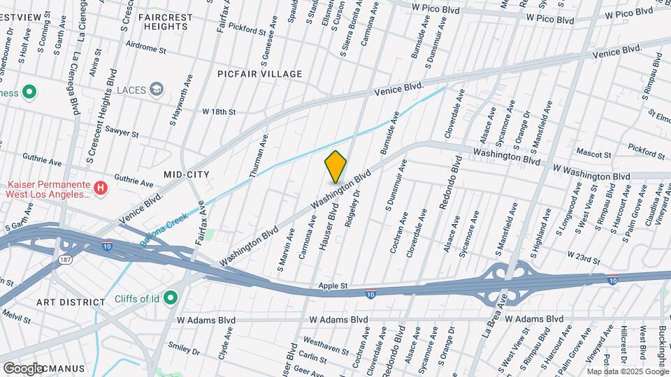 5401 W Washington Blvd Map and Location Details