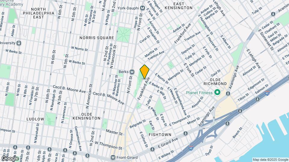 1828 Frankford Ave Map and Location Details