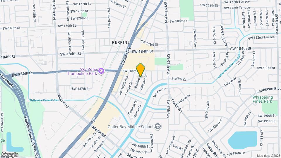 18641 Belview Dr Map and Location Details