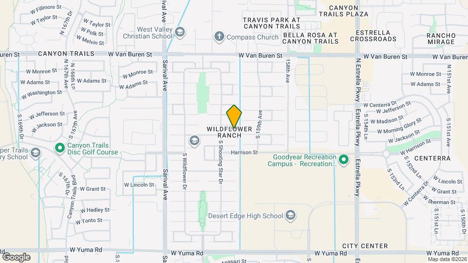 16020 W Morning Glory St Map and Location Details