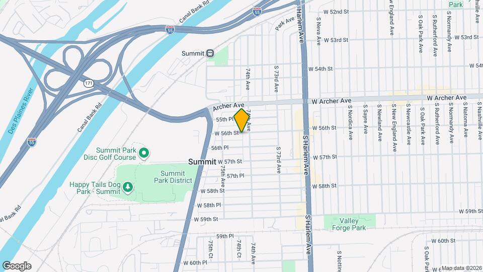 7411 W 56th St, Unit ID1391861P Map and Location Details