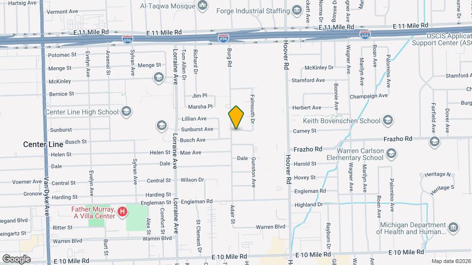 26100 Burg Rd Map and Location Details