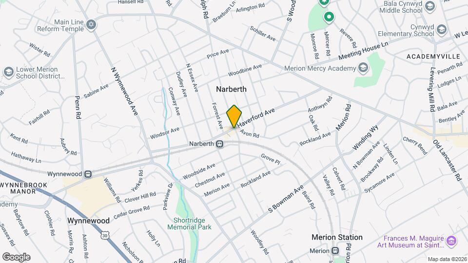 258 Haverford Ave Map and Location Details