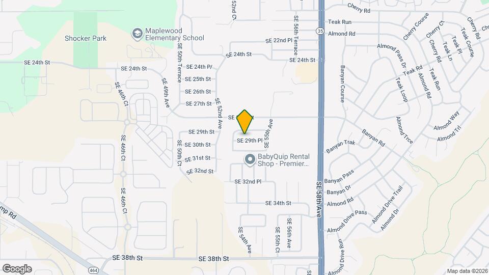 5375 SE 29th Pl Map and Location Details