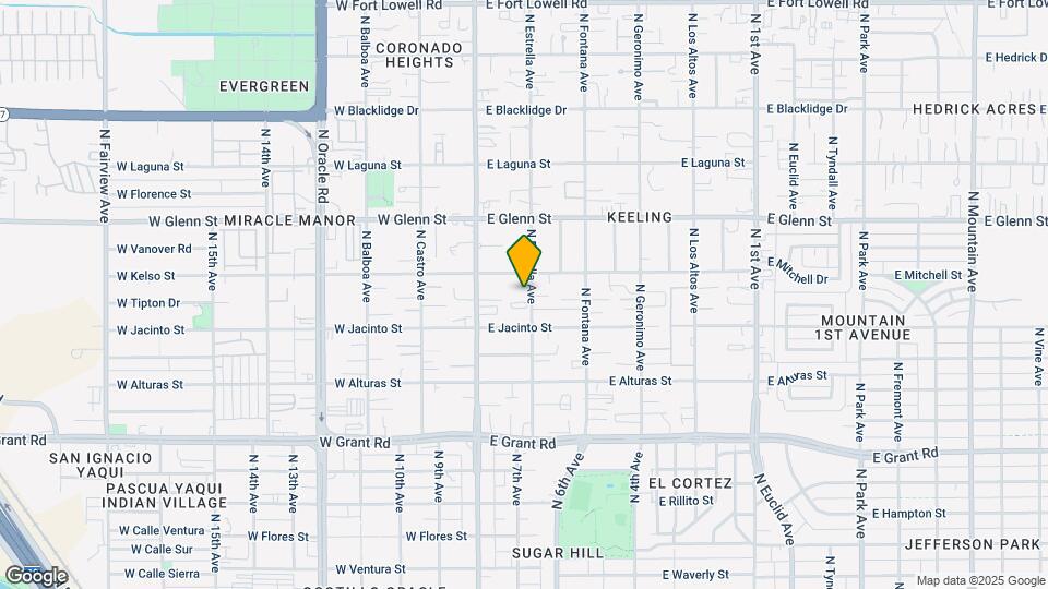 2641 N Estrella Ave Mapa y Detalles de la Ubicación