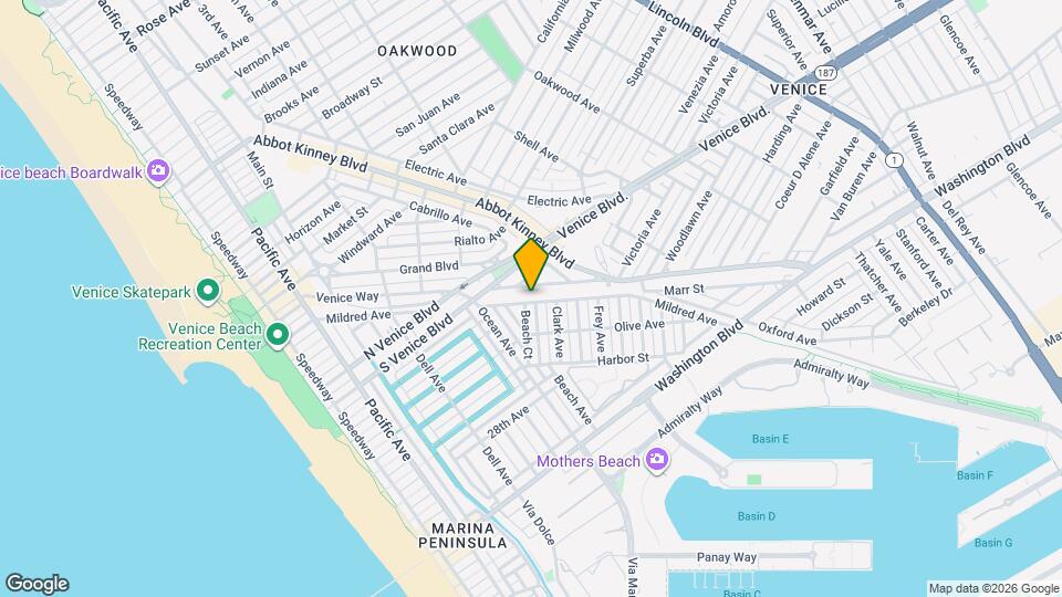 625 Mildred Ave Map and Location Details