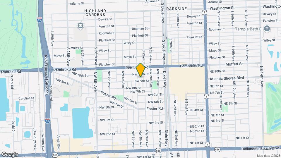 308 NW 9th St Map and Location Details