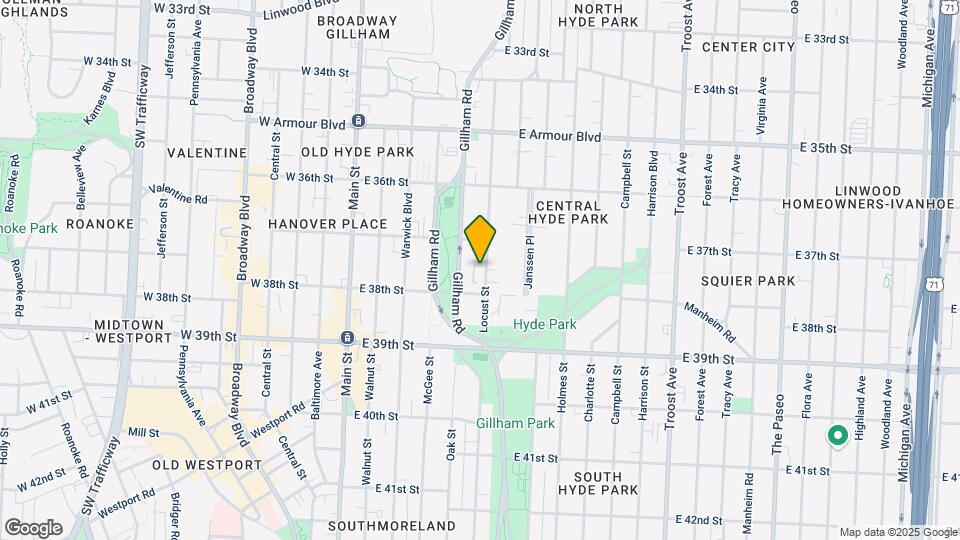 3726 Locust St, Unit 7 Map and Location Details