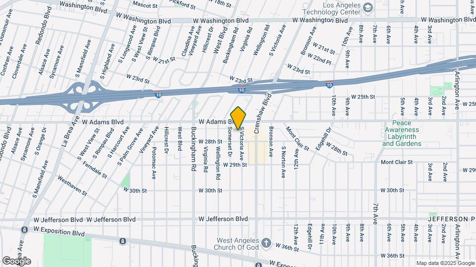 2627 S Victoria Ave Map and Location Details