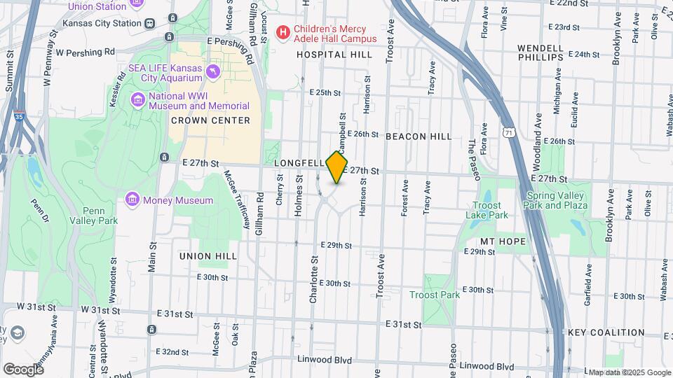 2727 Campbell St Map and Location Details