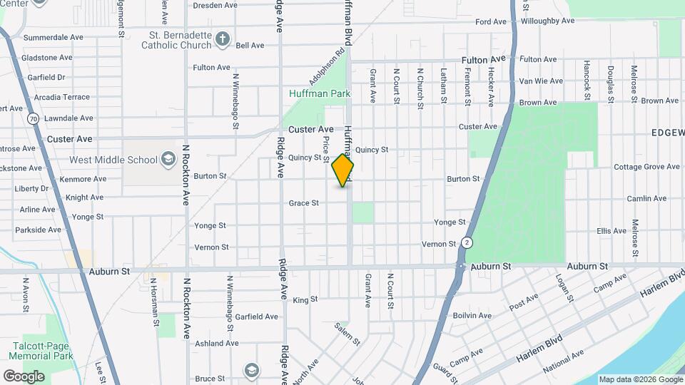 1812 Huffman Blvd Map and Location Details