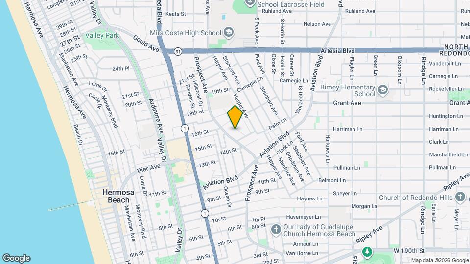 1527 Golden Ave Map and Location Details