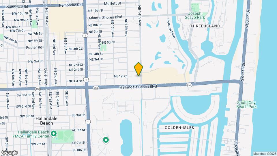 1333 E Hallandale Beach Blvd Map and Location Details