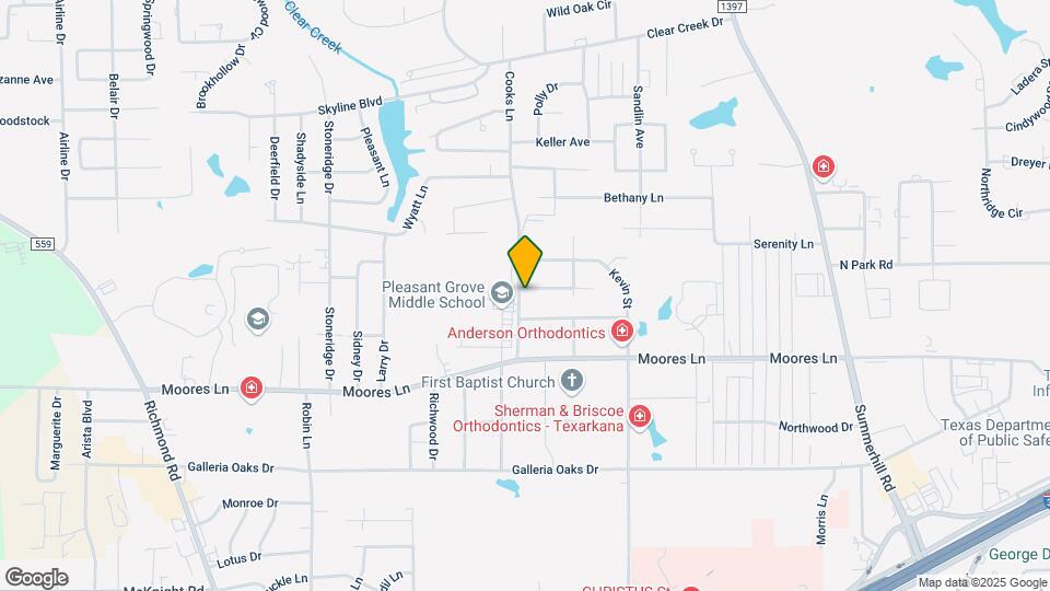 3111 Crestridge Dr Map and Location Details