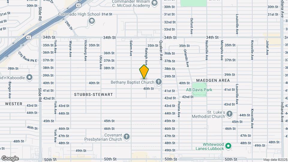 4503 39th St Map and Location Details