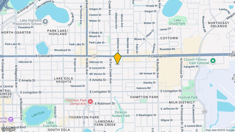 1627 E Concord St Mapa y Detalles de la Ubicación