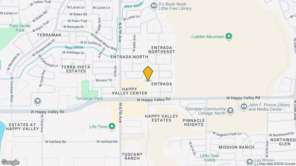 6434 W Hackamore Dr Map and Location Details