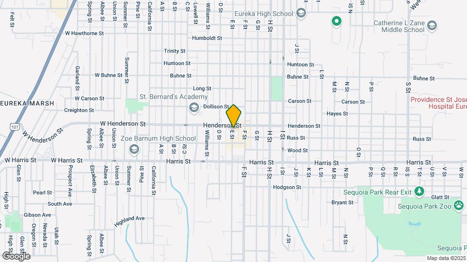 2823 E St Map and Location Details