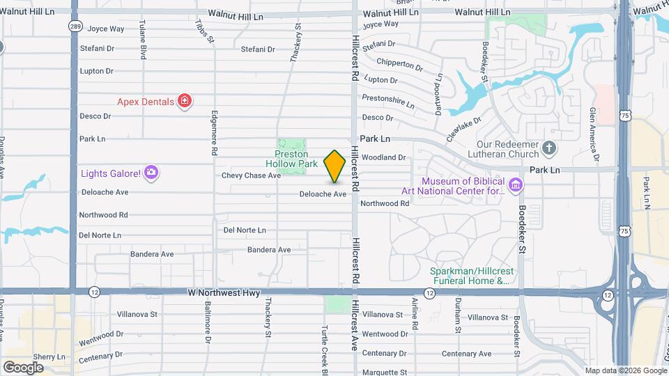 6811 Deloache Ave Map and Location Details