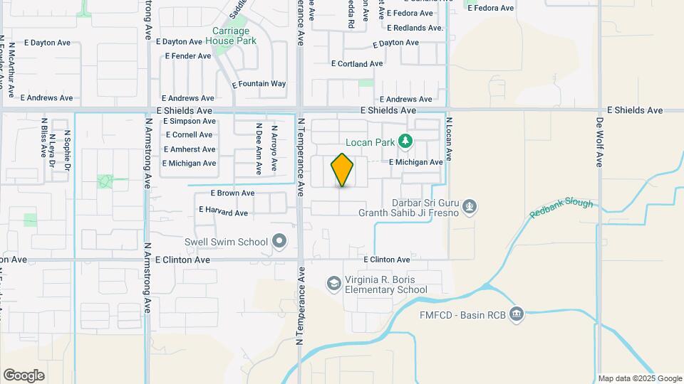 7153 E Homan Ave Map and Location Details