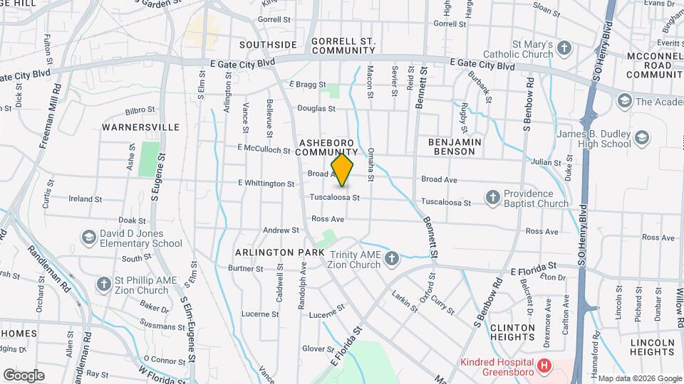 1116 Martin St Map and Location Details