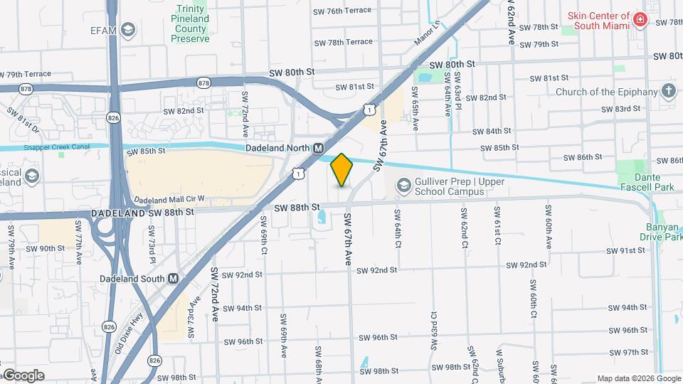 6713 N Kendall Dr, Unit 602 Mapa y Detalles de la Ubicación