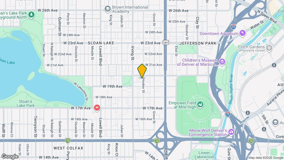 1925 Hooker St Map and Location Details