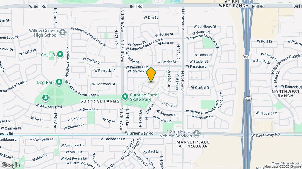 15951 N 173rd Ave Map and Location Details