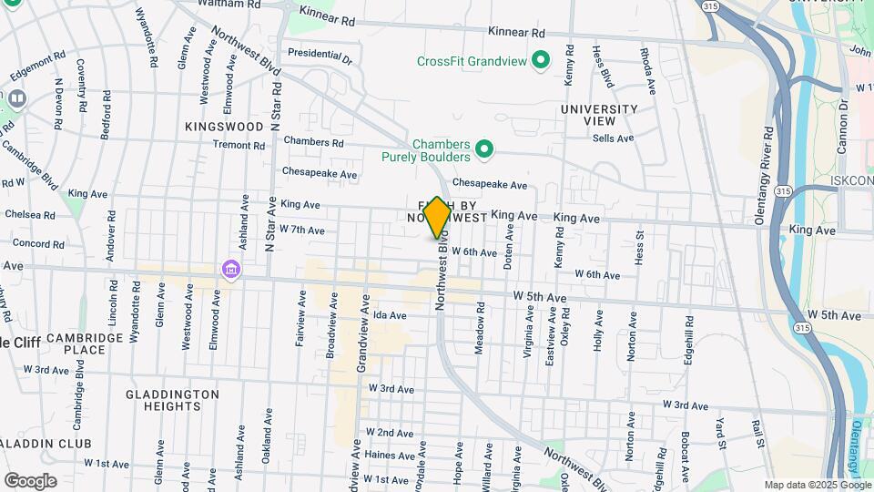 1559 Northwest Blvd Map and Location Details