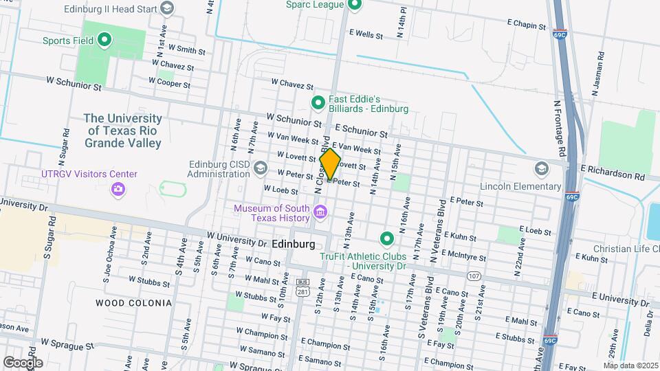 112 E Peter St Mapa y Detalles de la Ubicación
