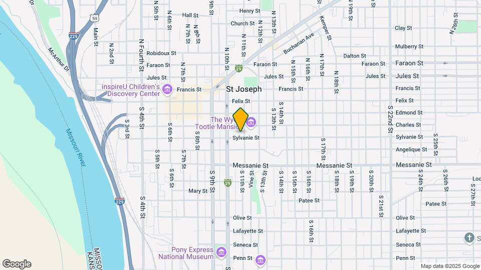 1021 Sylvanie St Mapa y Detalles de la Ubicación
