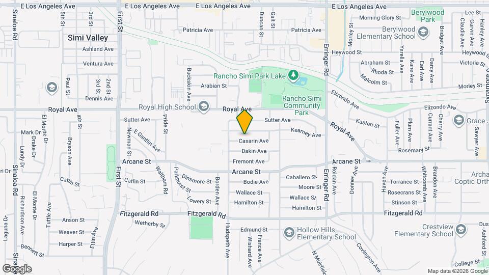 1573 Casarin Ave Map and Location Details