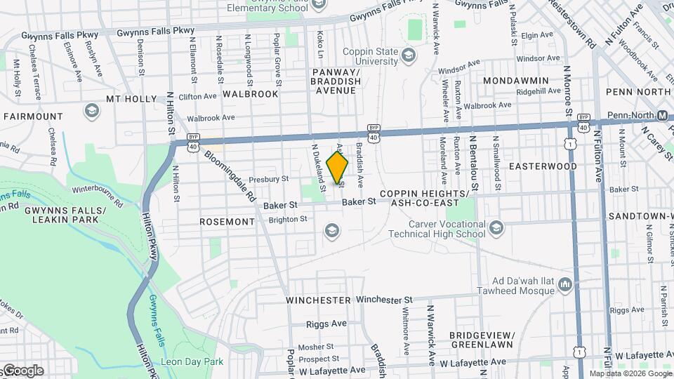 1626 Ashburton St Map and Location Details