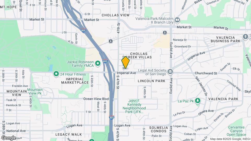 4758 Imperial Ave Mapa y Detalles de la Ubicación