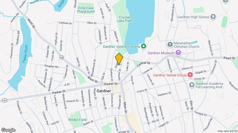 118 Vernon St Map and Location Details