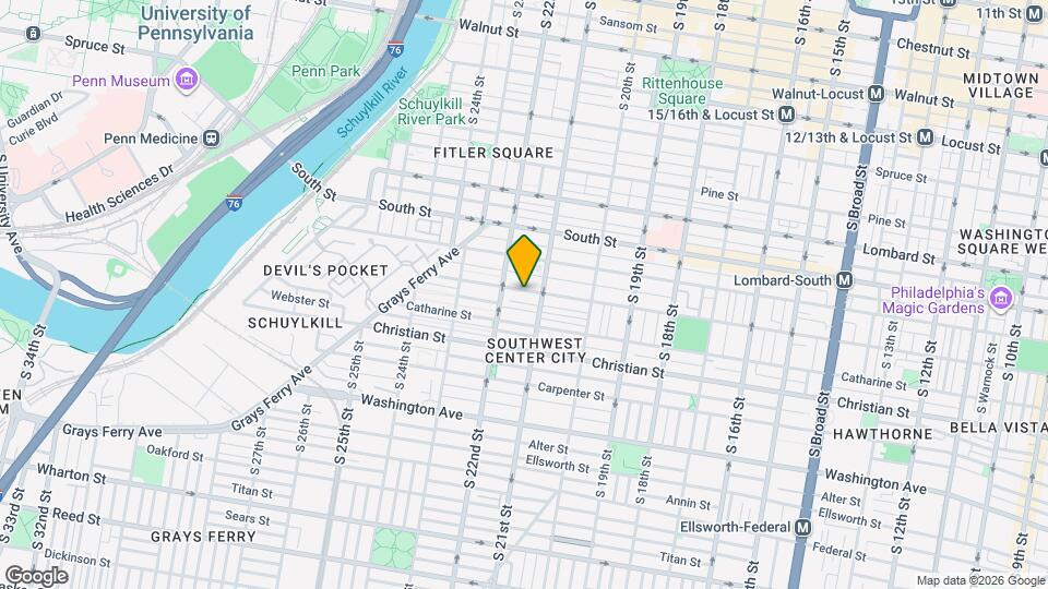 2118 Fitzwater St Map and Location Details